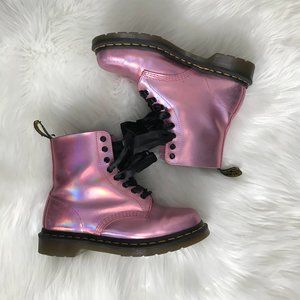 Pink Holo Dr Martens Pascal Size 9